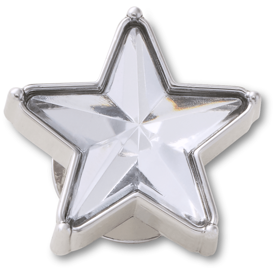 Crocs - Silver Gem Sparkle Star Jibbitz™ charms for Women|Men