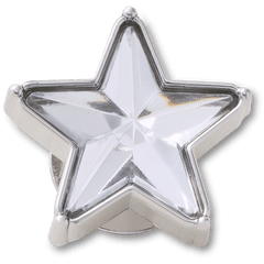 Crocs - Silver Gem Sparkle Star Jibbitz™ charms for Women|Men