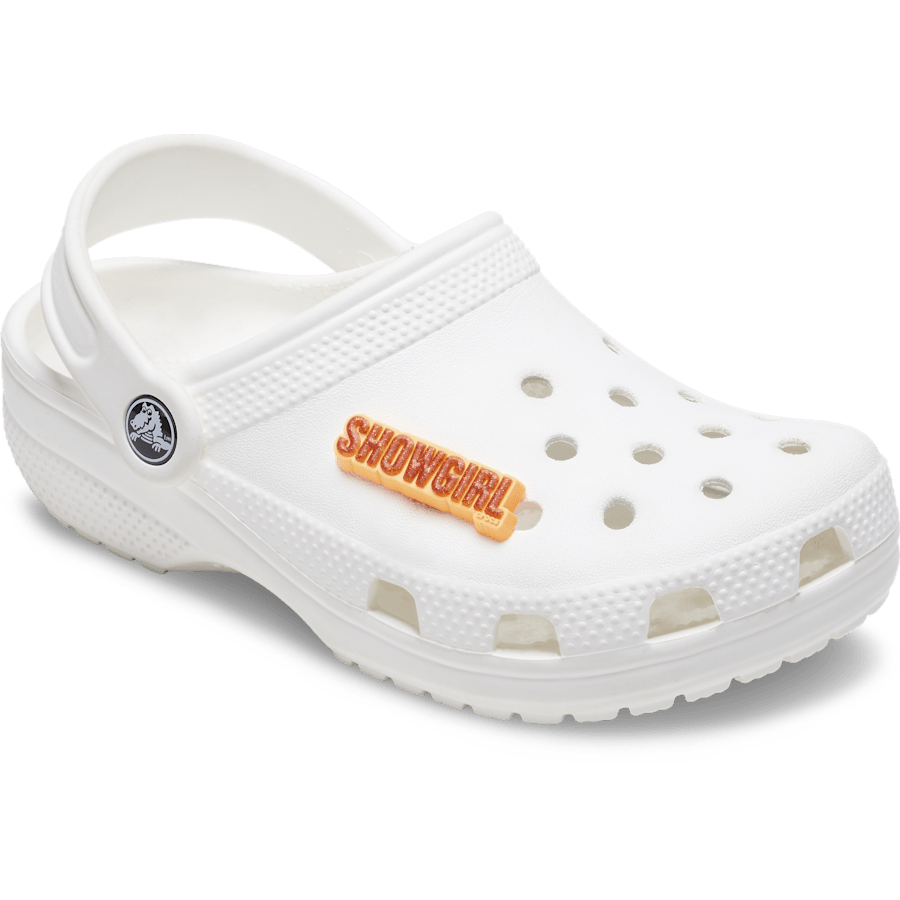 Crocs - Orange Glitter Sign Jibbitz™ charms for Women|Men|Jibbitz™ Charms