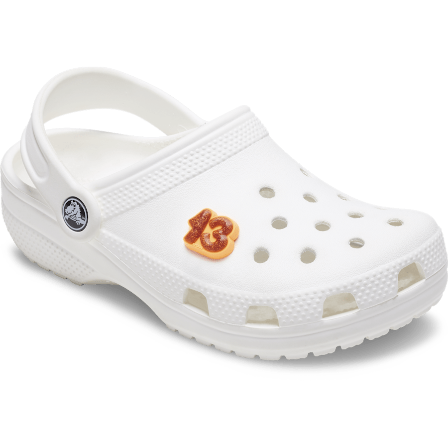 Crocs - Orange Sparkly Number 13 Jibbitz™ charms for Women|Men|Jibbitz™ Charms