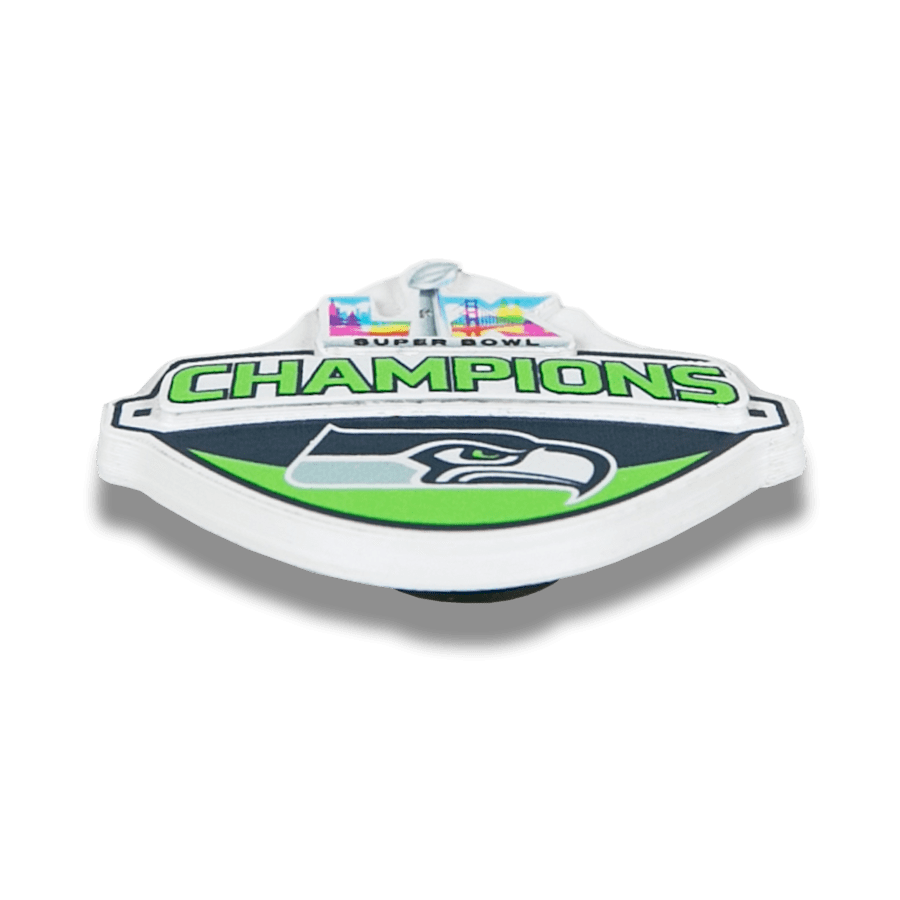 Crocs - NFL Super Bowl LX Champion Seattle Seahawks Jibbitz Shoe Charm for Women|Men|Jibbitz™ Charms