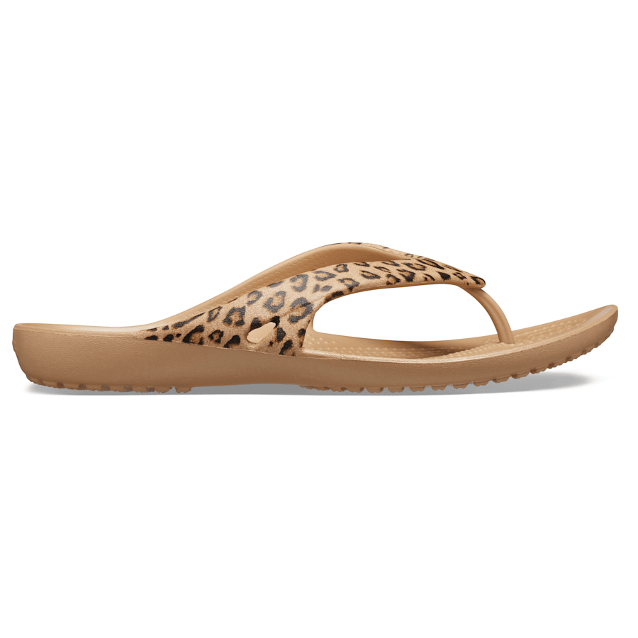 Crocs - Women's Kadee II Leopard Flip for Women