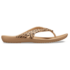 Crocs - Women's Kadee II Leopard Flip for Women