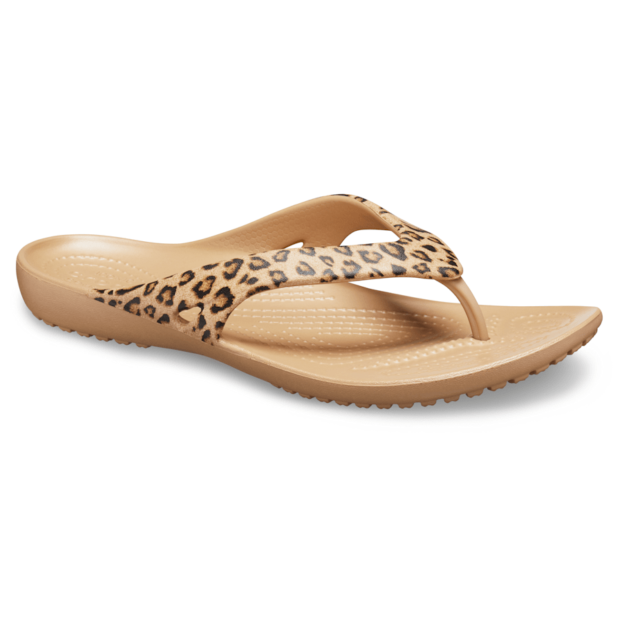 Crocs - Women's Kadee II Leopard Flip for Women