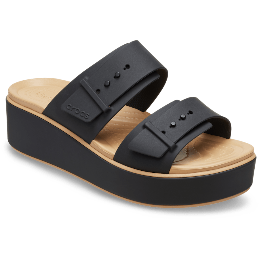 Crocs - Brooklyn Buckle Matte Wrap Low Wedge for Women