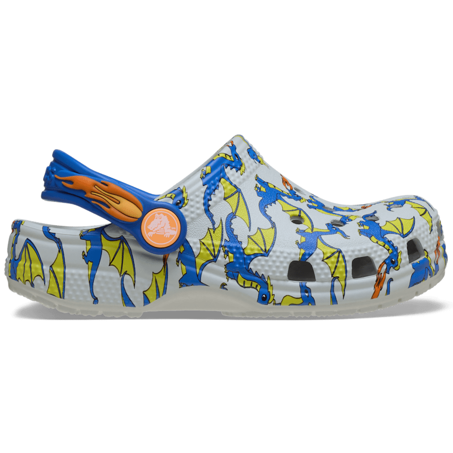 Crocs - Toddler Classic Dragon Graphic Clog for Kids