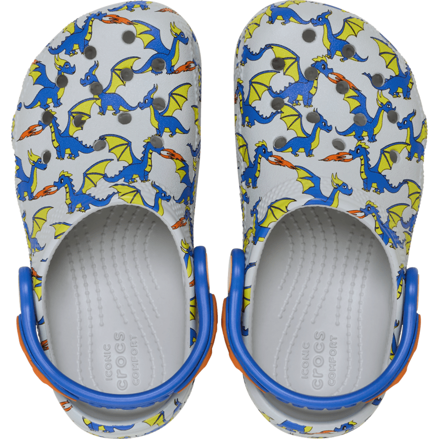 Crocs - Toddler Classic Dragon Graphic Clog for Kids