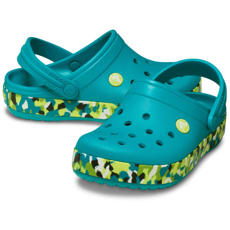 Crocs - Kids' Crocband Glow Confetti Band Clog for Kids