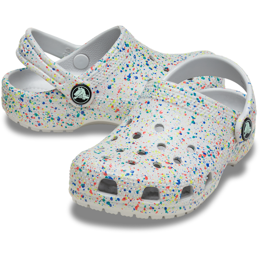 Crocs - Toddler Classic Glow Paint Splatter Clog for Kids