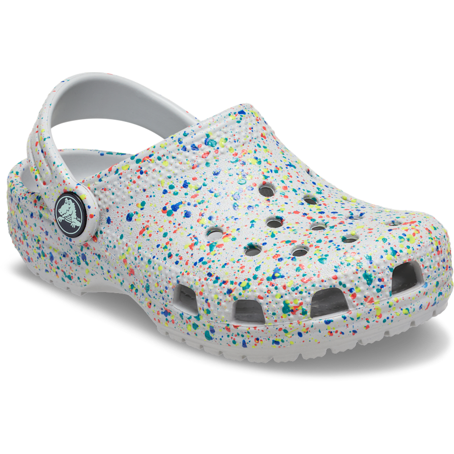 Crocs - Toddler Classic Glow Paint Splatter Clog for Kids