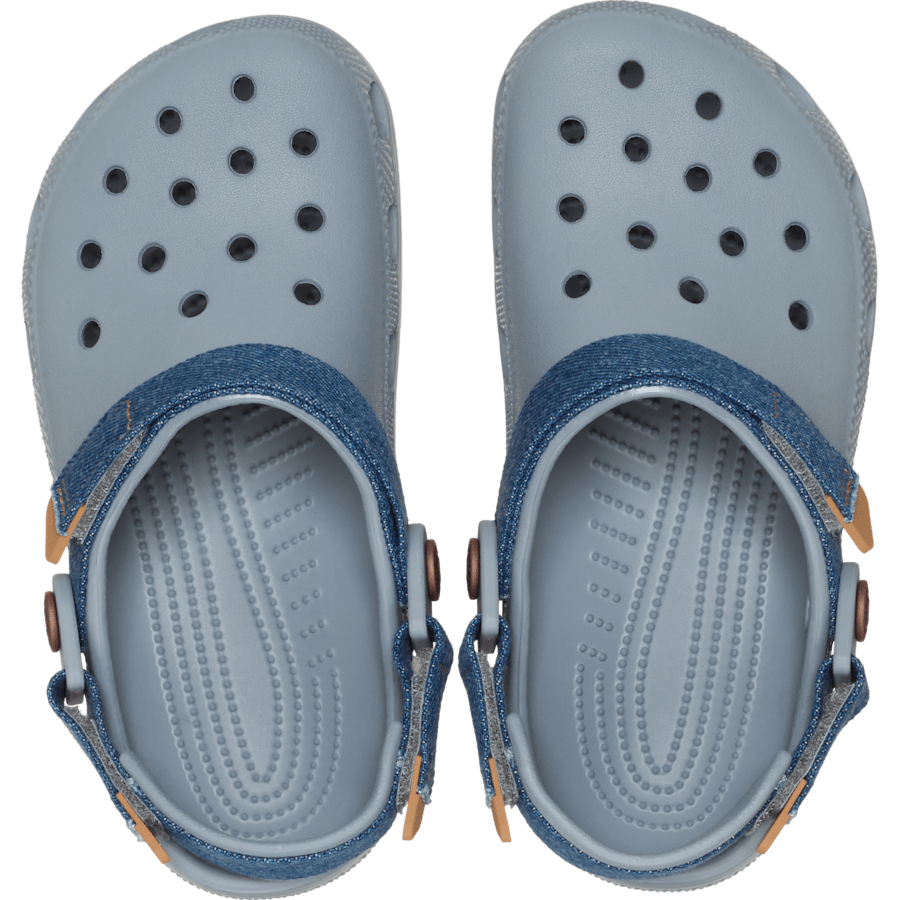 Crocs - Kids' Classic Denim Adjustable Backstrap Clog for Kids