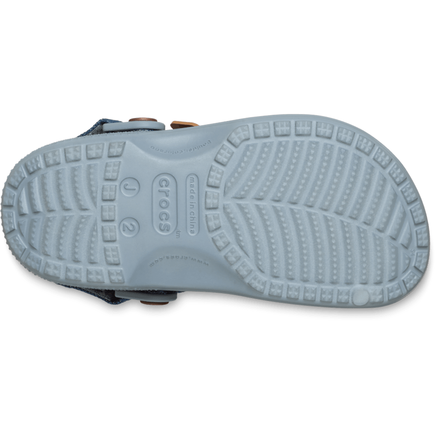 Crocs - Kids' Classic Denim Adjustable Backstrap Clog for Kids