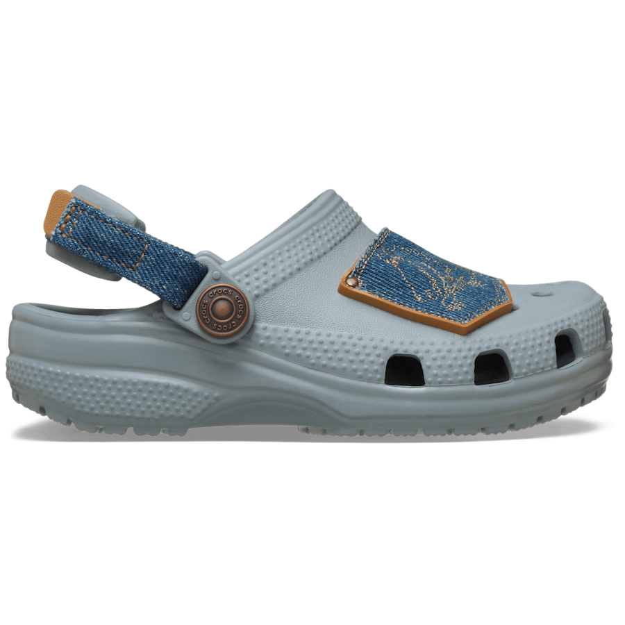 Crocs - Toddler Classic Denim Adjustable Backstrap Clog for Kids