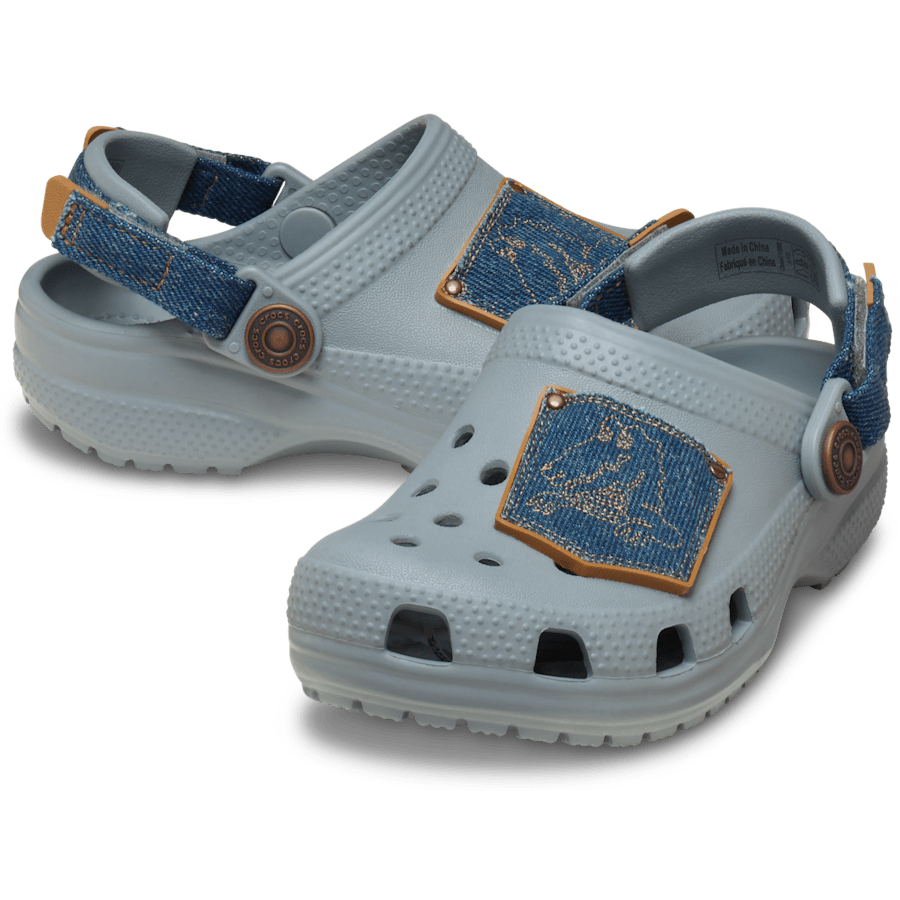 Crocs - Toddler Classic Denim Adjustable Backstrap Clog for Kids