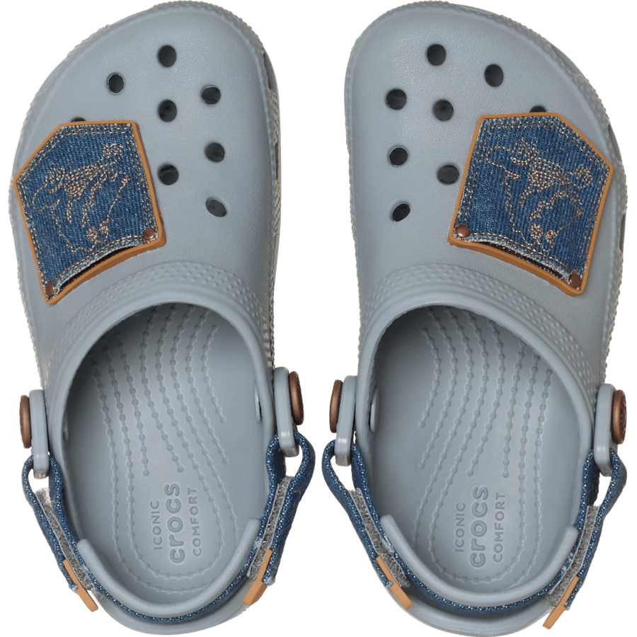 Crocs - Toddler Classic Denim Adjustable Backstrap Clog for Kids