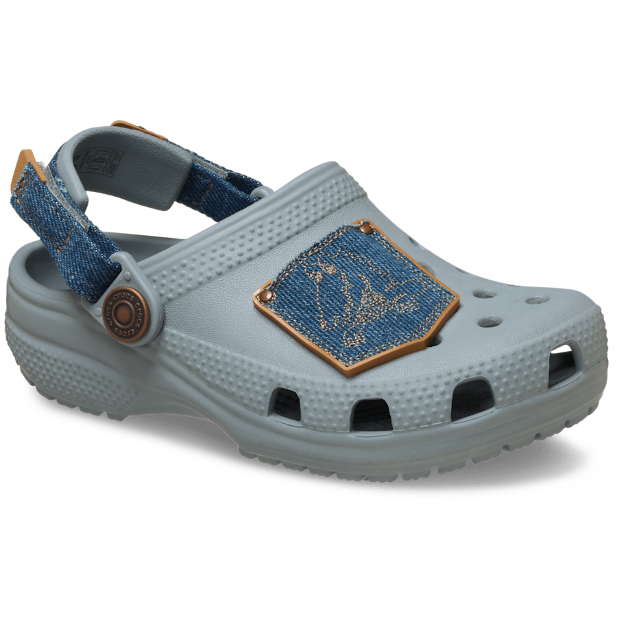 Crocs - Toddler Classic Denim Adjustable Backstrap Clog for Kids