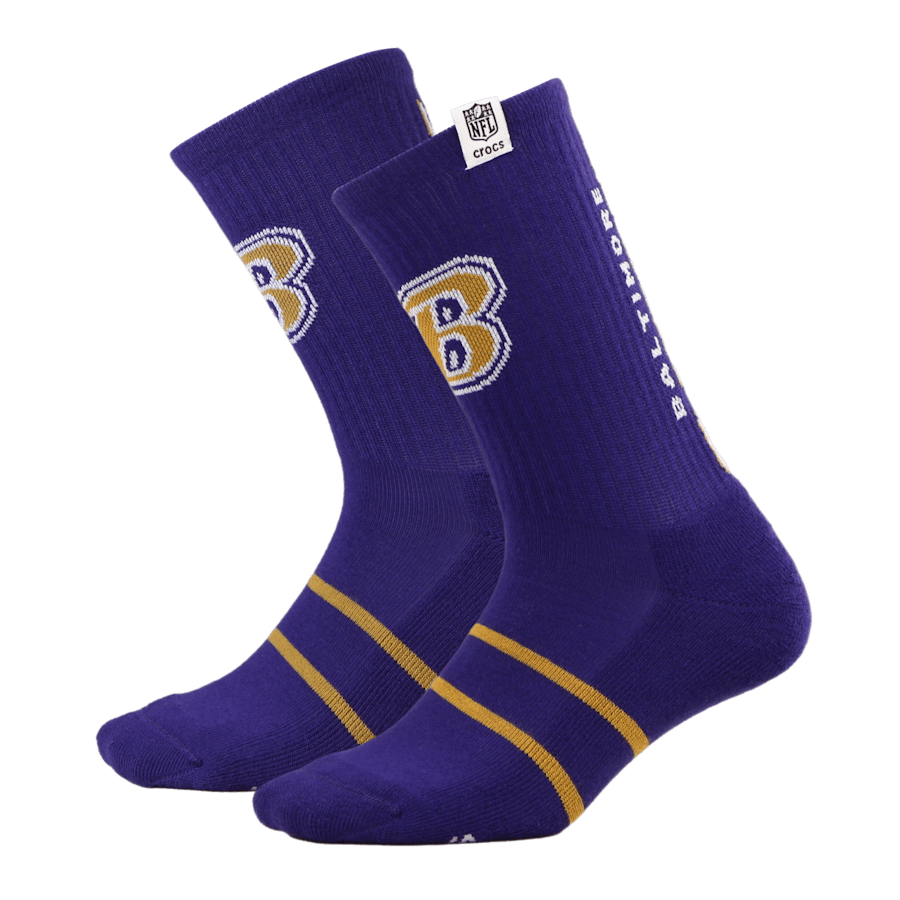 Crocs - NFL Baltimore Ravens Crocs Socks for Men