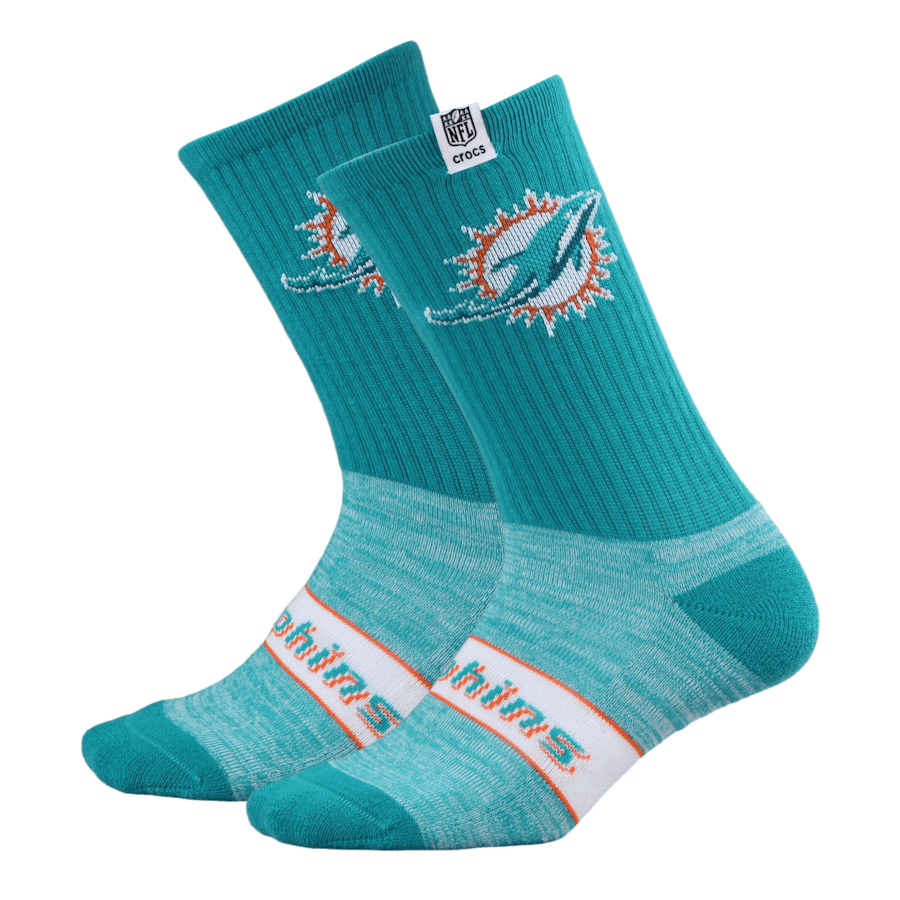 Crocs - NFL Miami Dolphins Crocs Socks for Men