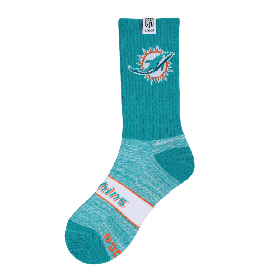 Crocs - NFL Miami Dolphins Crocs Socks for Men