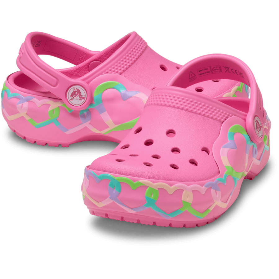 Crocs - Toddler Classic Heart Lights Clog for Kids