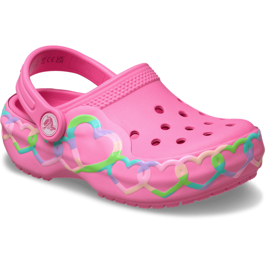 Crocs - Toddler Classic Heart Lights Clog for Kids