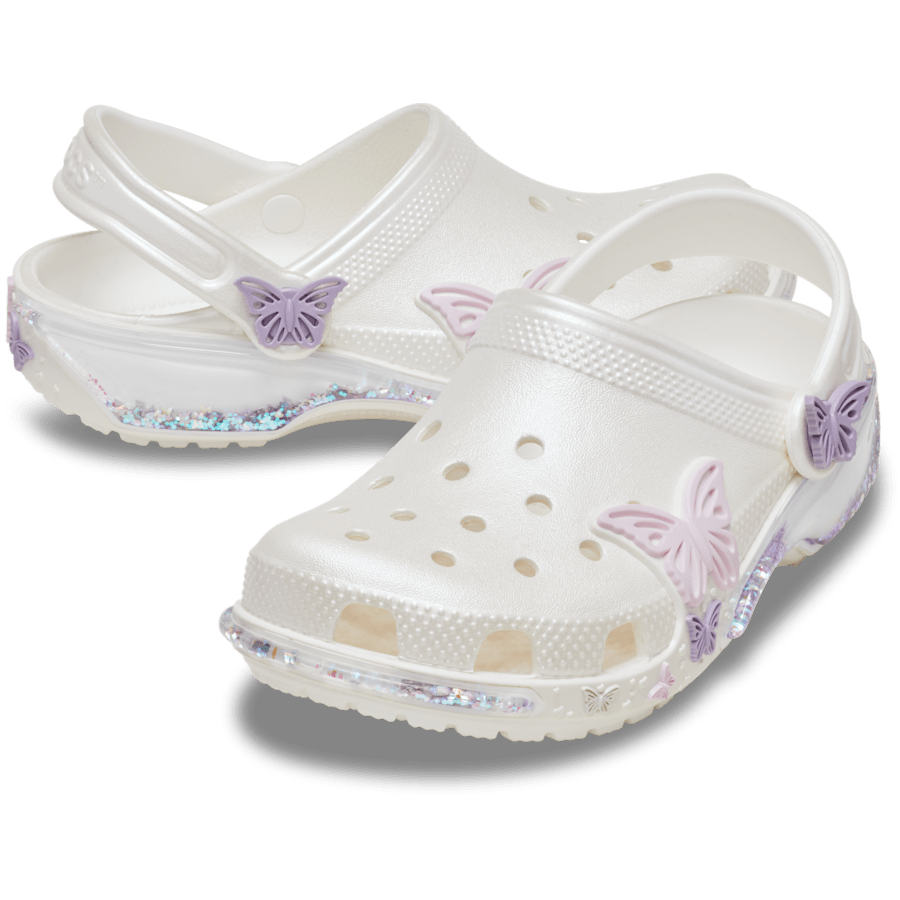 Crocs - Toddler Classic Butterfly Sparkle Shaker Clog for Kids