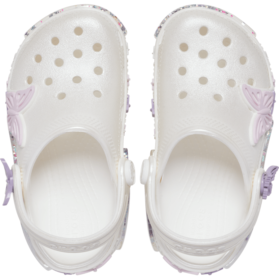 Crocs - Toddler Classic Butterfly Sparkle Shaker Clog for Kids