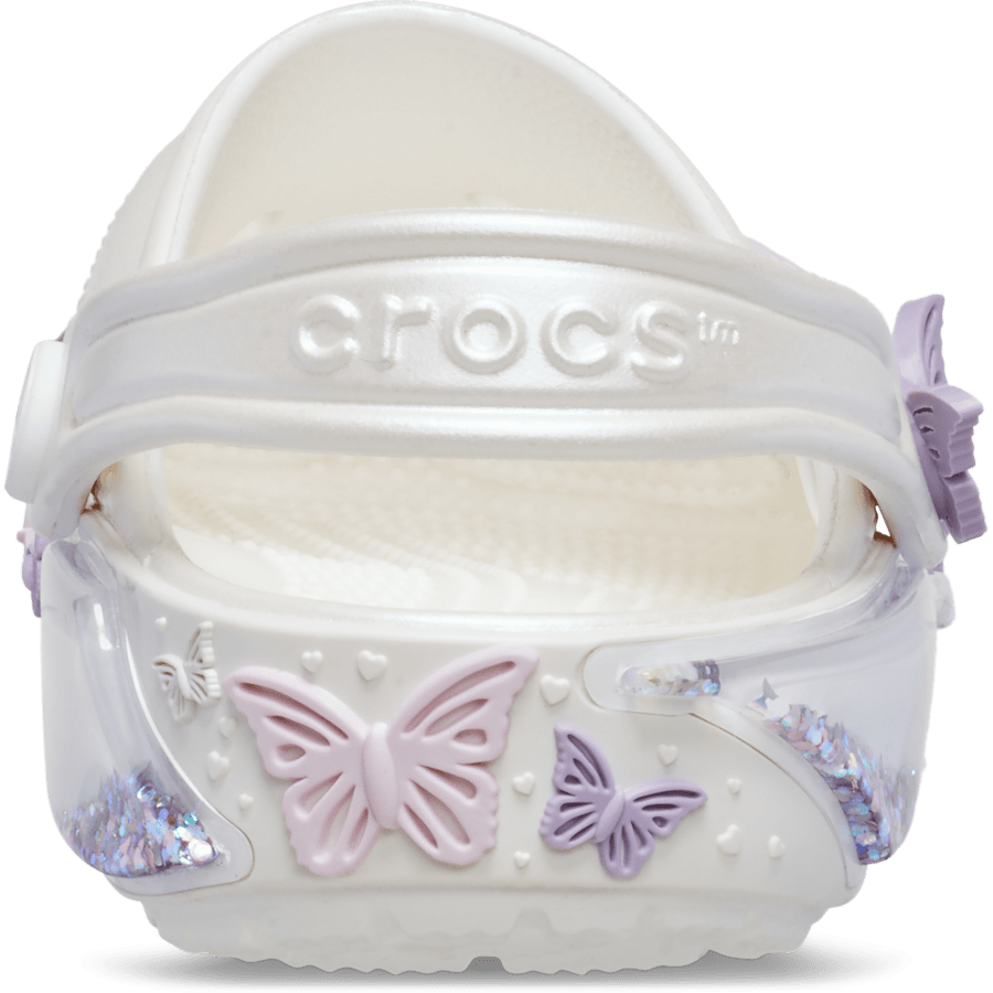 Crocs - Toddler Classic Butterfly Sparkle Shaker Clog for Kids
