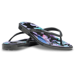 Crocs - Miami Round Toe Dark Floral Flip for Women