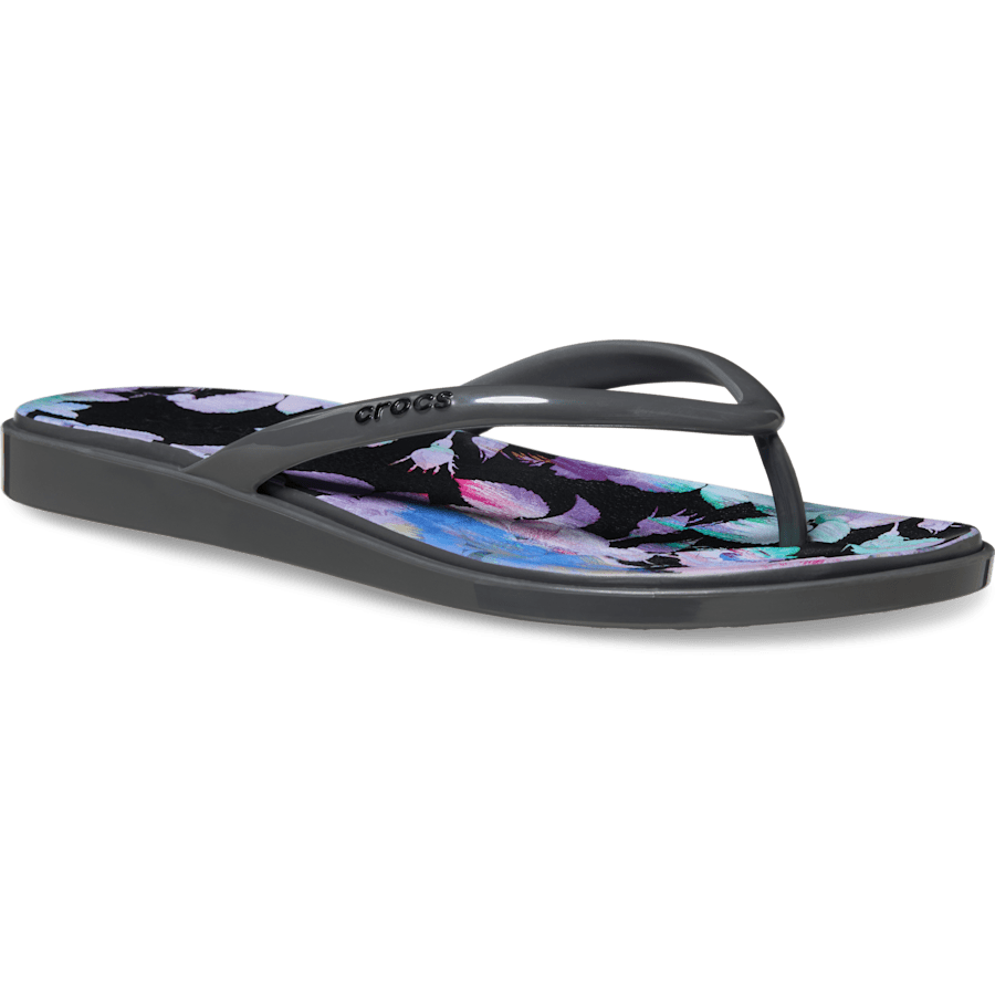 Crocs - Miami Round Toe Dark Floral Flip for Women